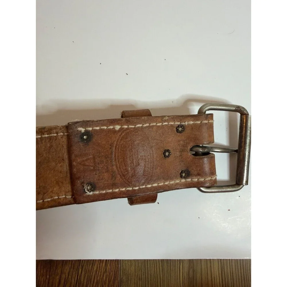 Handmade Vintage Leather Weightlifting Belt Made in Texas